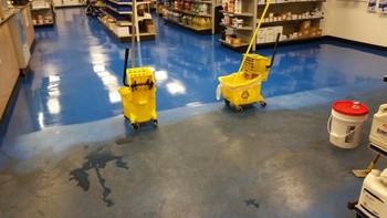 Stripping and Waxing VCT Floors in Winston-Salem, NC