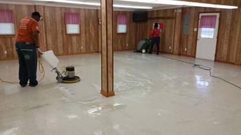 Floor Stripping and Waxing at Fellowship Hall in Greensboro, NC