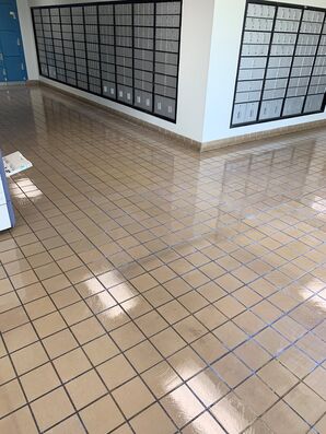 Post Office Lobby Floor Cleaning and Polishing in Greensboro, NC (2)
